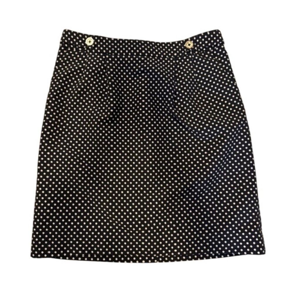 Vintge 90's Lilly Pulitzer Polka Dot Cotton Blend Skirt, Women's Size 8